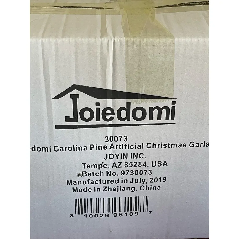 9' New Joiedomi 9Ft Artificial Christmas Garland Prelit with LED Lights,